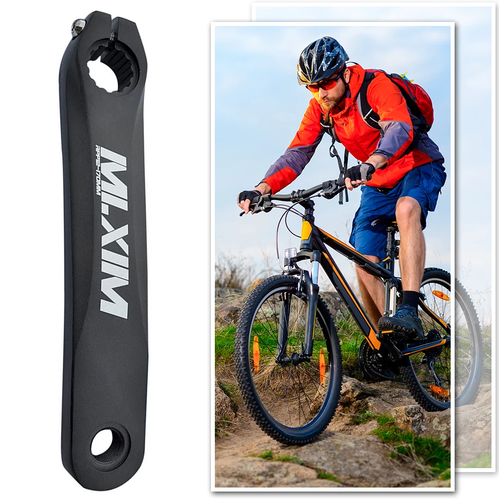 

170mm Bike Hollow Crank Left Leg Aluminum Alloy Bicycle Spinning Crank Universal Bicycle Repairing Crank Arm MTB Bike Part