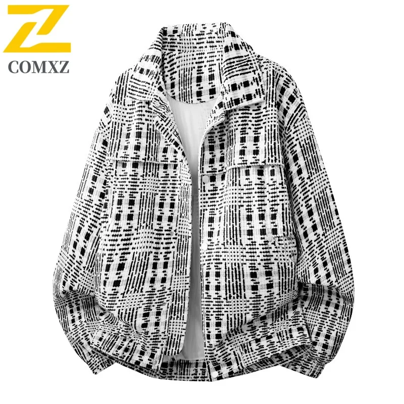 COMXZ Men Coat Stylish Trendy Travel Camping Minimalist High-Quality Daily Walking Jackets Comfortable Hiking Fishing Outerwear