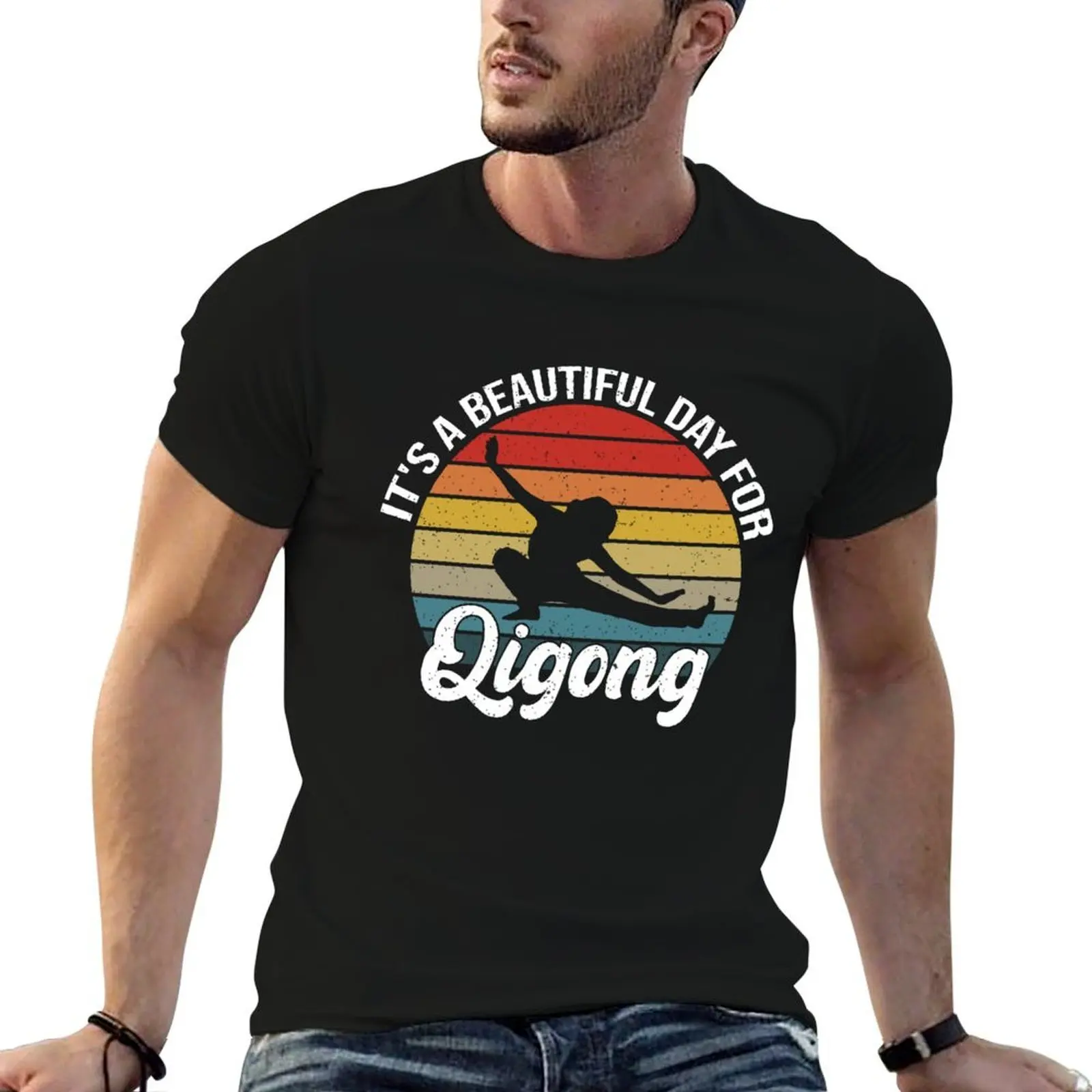 Qigong, Beautiful Day For Qigong, Gift For Qigong Lover, Qi Gong, Tai Chi, Tai Chi Gift, Beautiful Day Hobby Retro, T-Shirt