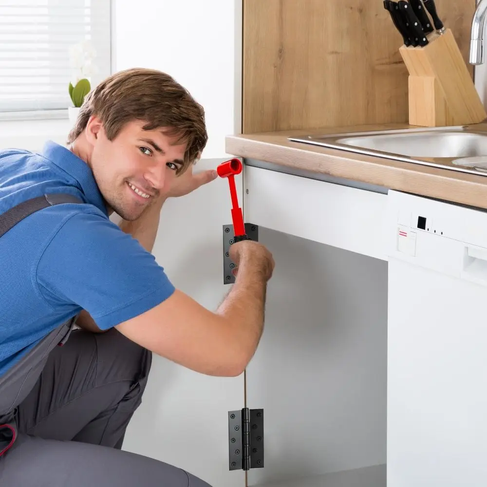 Precision Hinge Gap Adjustment Wrench Set Accurate Multi-Size Hinges Gaps Adjusting Wrench Ergonomic Design 4-in-1