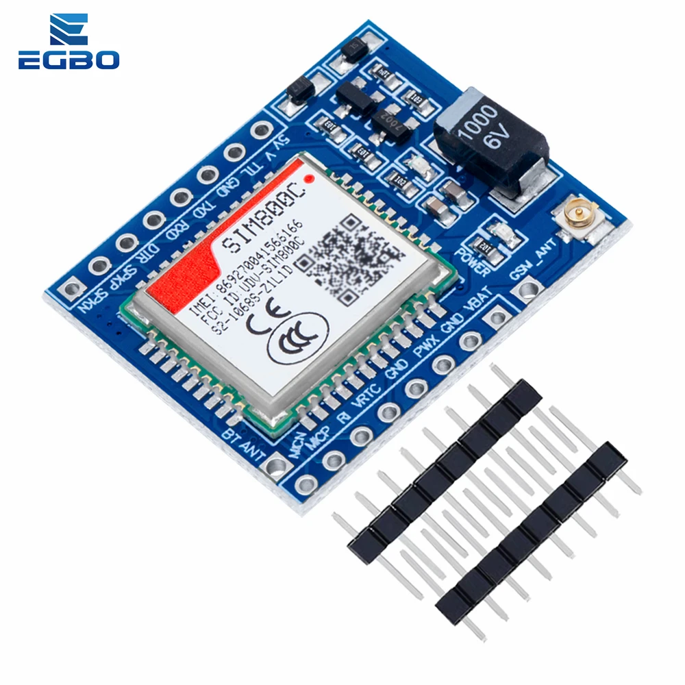 SIM800C GSM GPRS وحدة 5 فولت/3.3 فولت TTL مجلس التنمية IPEX مع بلوتوث و TTS لاردوينو STM32 C51 لاردوينو