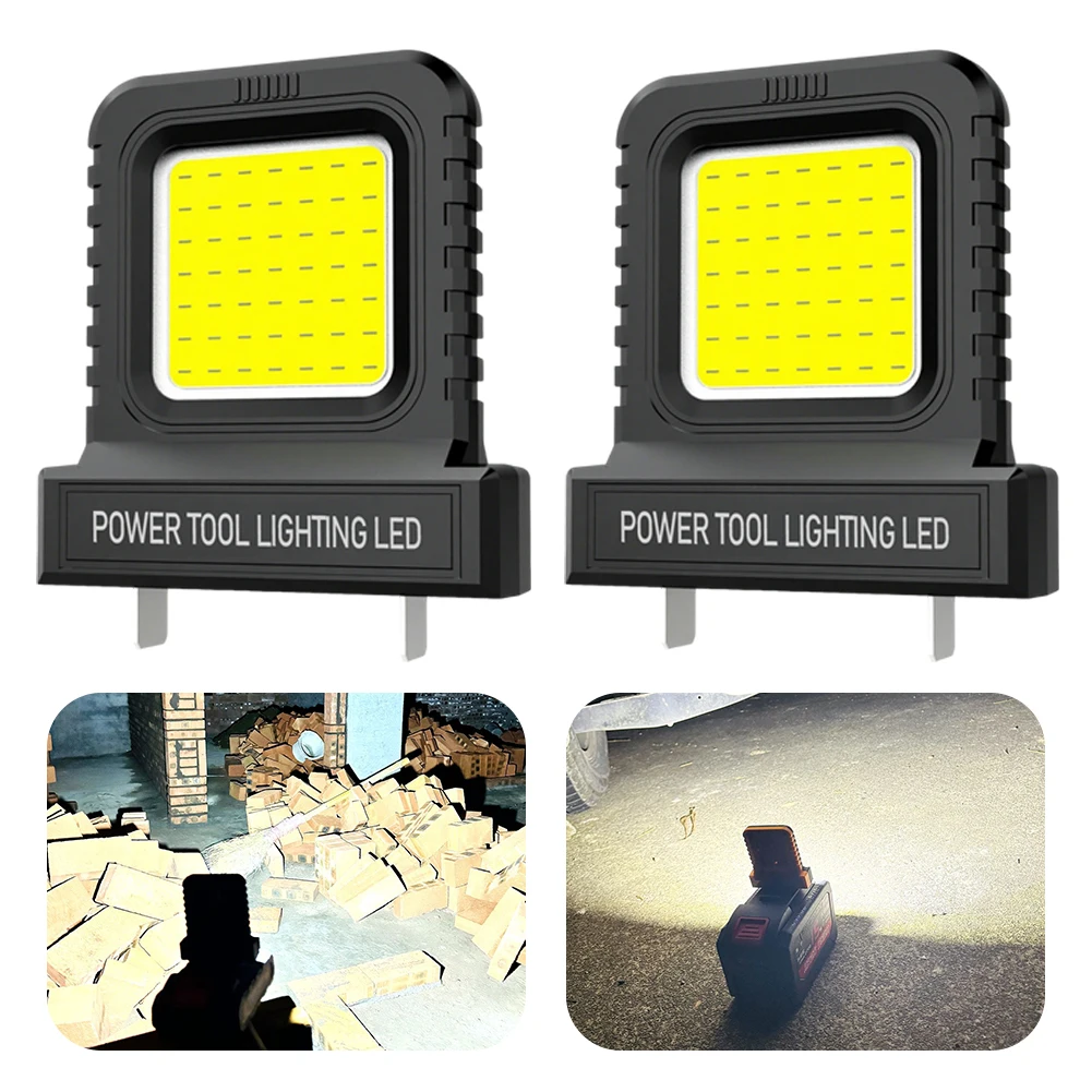 

LED Work Light IP67 Waterproof Power Tool Accessories For Makita For Milwaukee For Bosch For M18 For DeWALT Lithium Battery Work