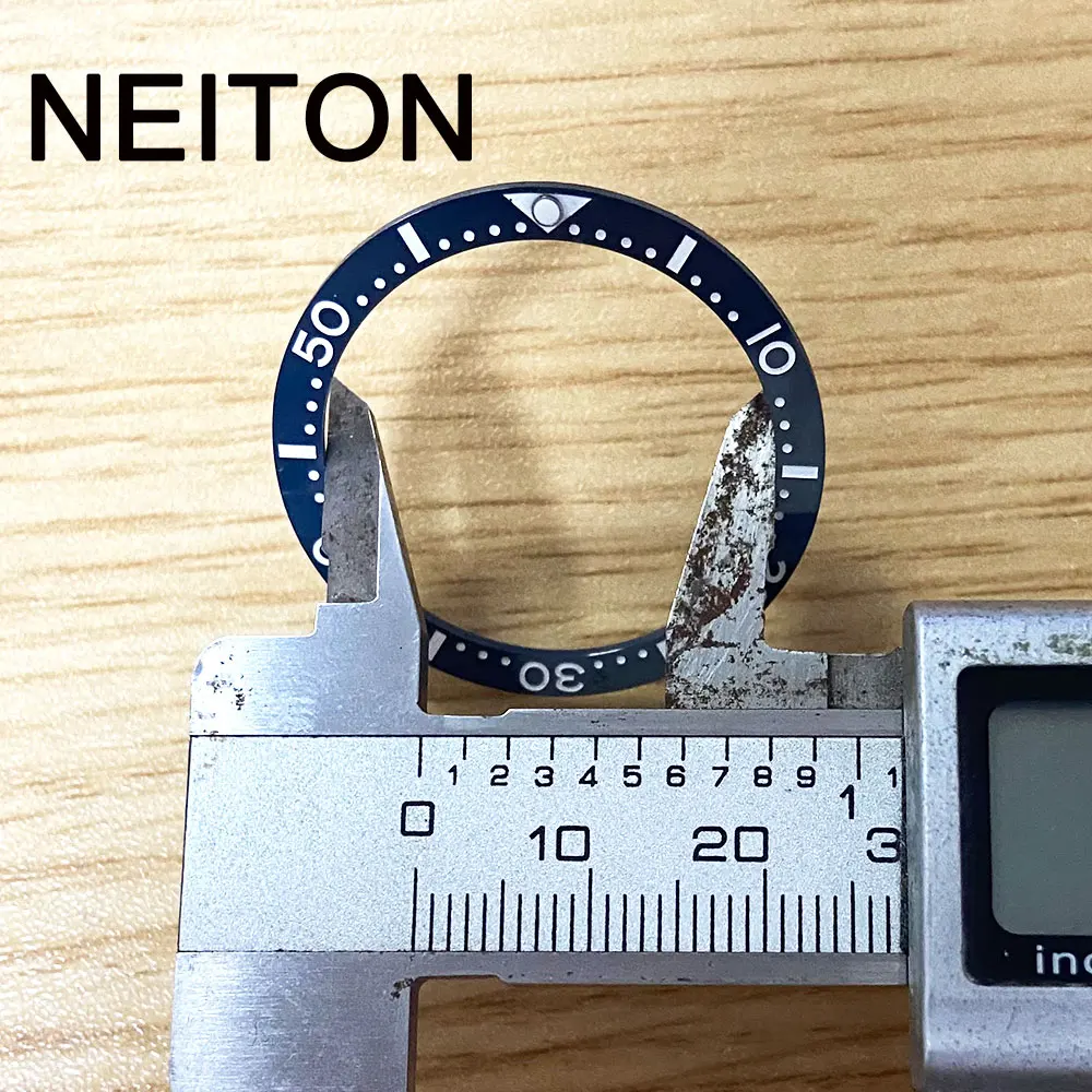 Neiton-メンズウォッチ、交換用アクセサリー、フェイスインサート、34mm、36mmのセラミックベゼルインサート