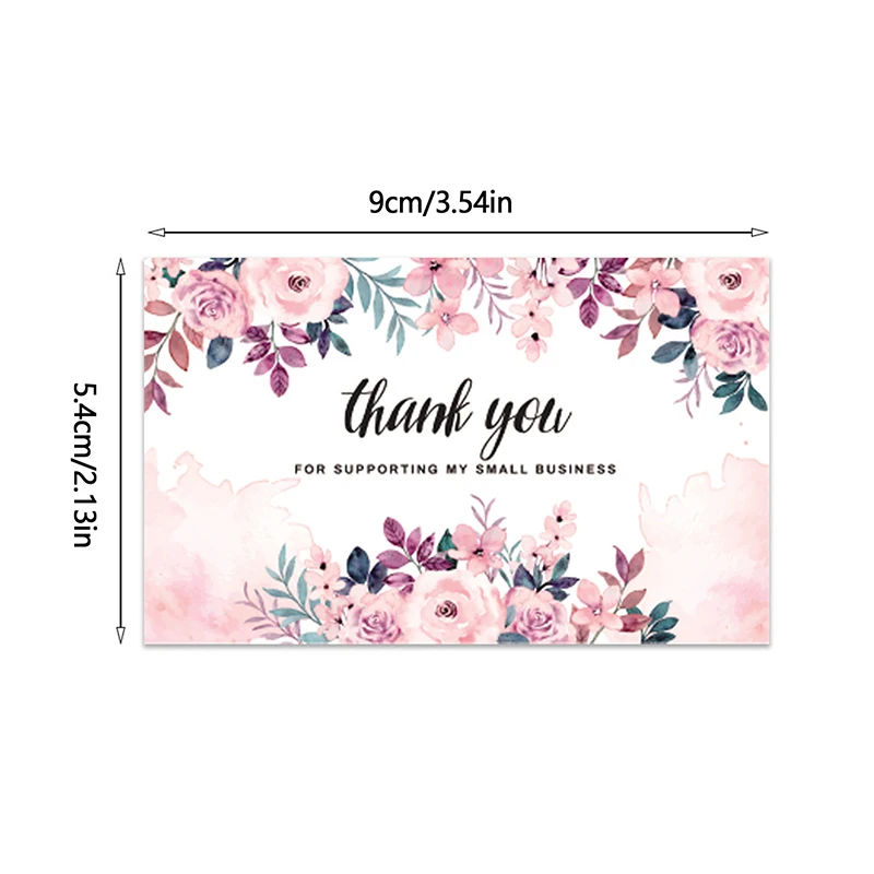 30pcs Thank You Cards Small Business Card Thank You Cards For Your Supporting Business Package Decoration Wedding Party Supplies