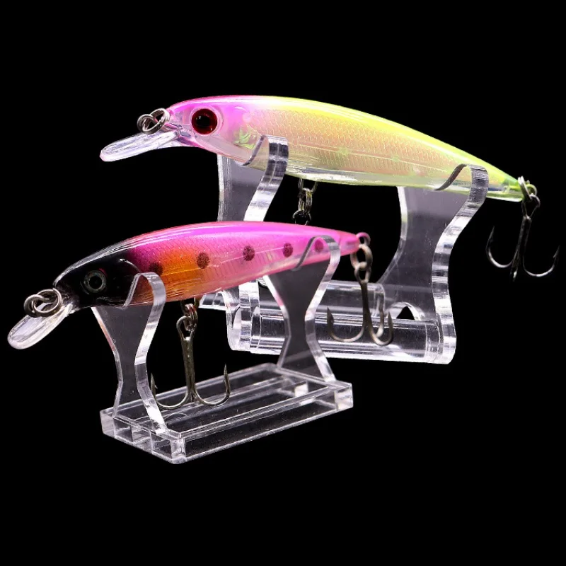 Fishing Lure Showing Stand Deep Swim Wobblers Crankbait Show Shelf Display Acrylic Bait Lure Display Stand Plastic Transparent