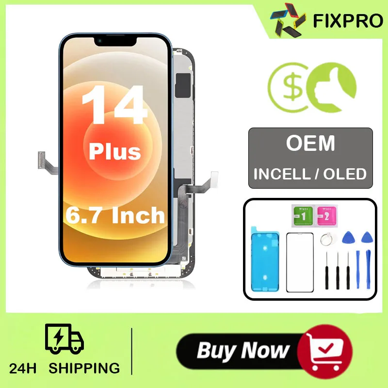 Display For Iphone 14 Plus Screen Replacement Phone 14 Plus Screen Digitizer Assembly  LCD Display With Repair Tools