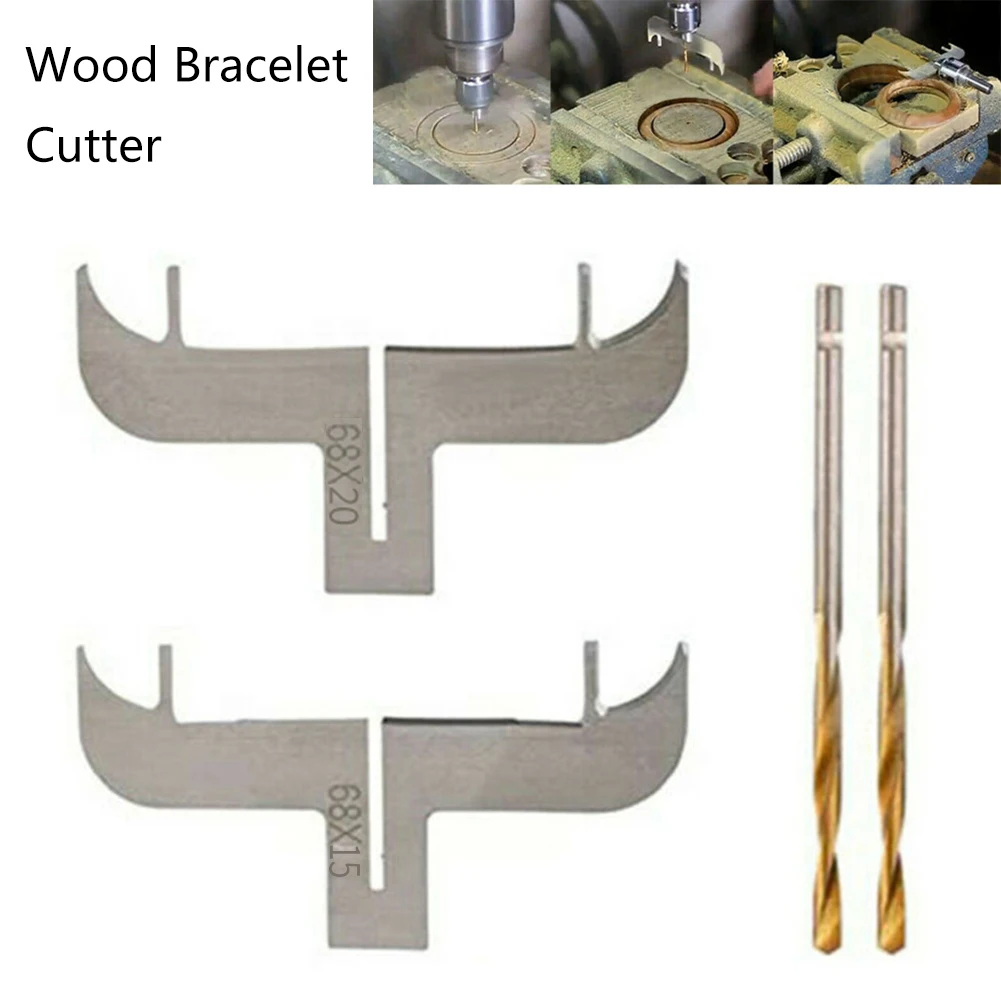 4PCS Wood Cutter Bracelet Milling Cutter Router Bit Woodworking Beads Drill Tool For Making Napkin Rings And Jewellery