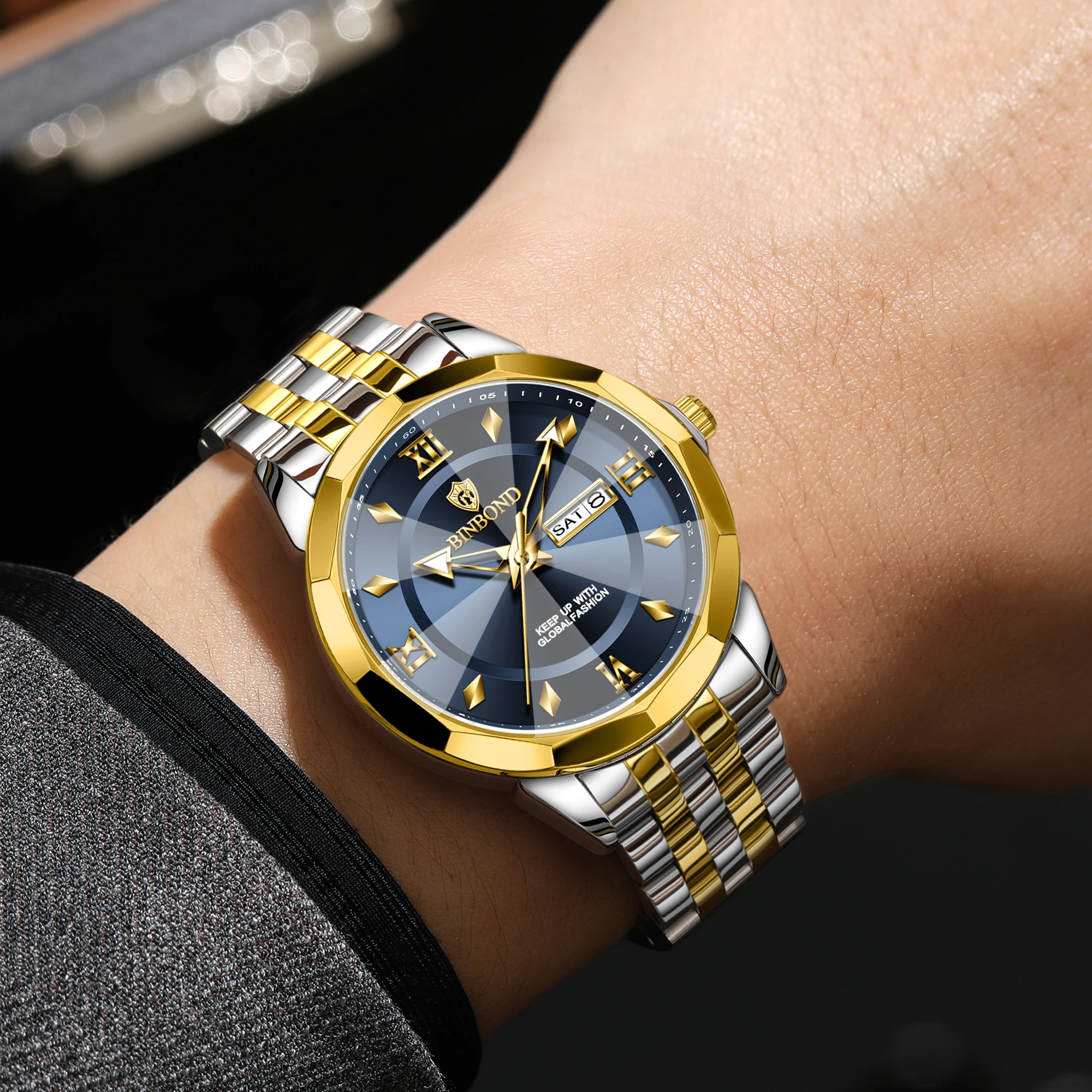 Men's Luxury Luminous Waterproof Quartz Wristwatch