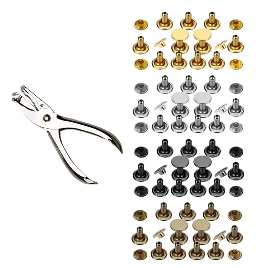 480 Pieces Round Rivets Copper Coat Waist Belt DIY Stud Art Craft