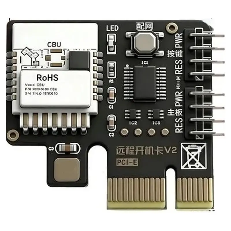 FULL-Timer To Power On/Off Desktop Computer Remote Boot Startup Card Telecommuting PICE MINI Card