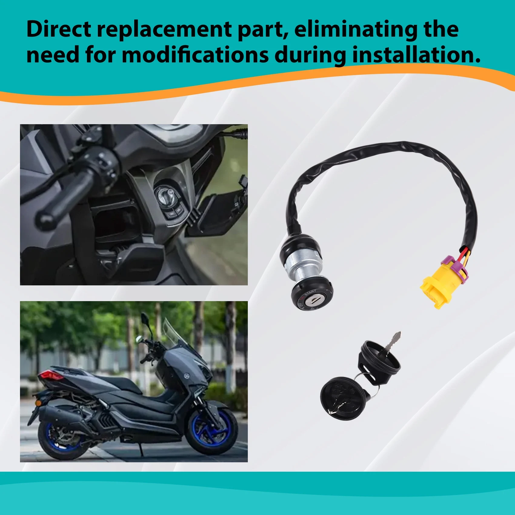 A73X-Key Included Ignition Switch 48397 For Massimo Buck 250, 450 T-Boss 550, 560 760 Motorcycle Accessories