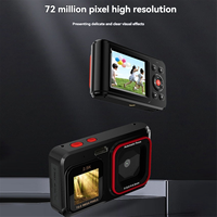 N97R Kids Mini Digital Camera 2.5K HD 72MP Dual Screen High-Definition Pixel Camera 16X Zoom Monocular Cameras with MP3 E