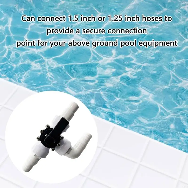 Effective Pool Equipment Corner Joint 1.25 In Hose Coupling Leak Resistant 