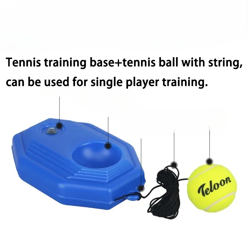 1 Set Professional Tennis Trainer With Tennis Bounce Ball Practice Ropes Self-study Rebound Ball Indoor Outdoor Tennis Training