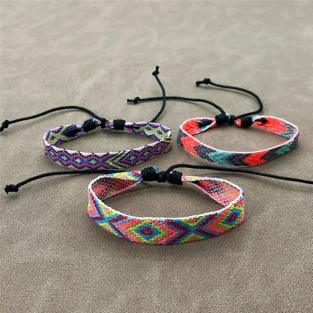 New Bohemia Ethnic Wrap 3pcs/Set handmade Weave Bracelet For Women Men Friendship Couple Bangles Fashion Jewelry Gift Wholesale - Image 5