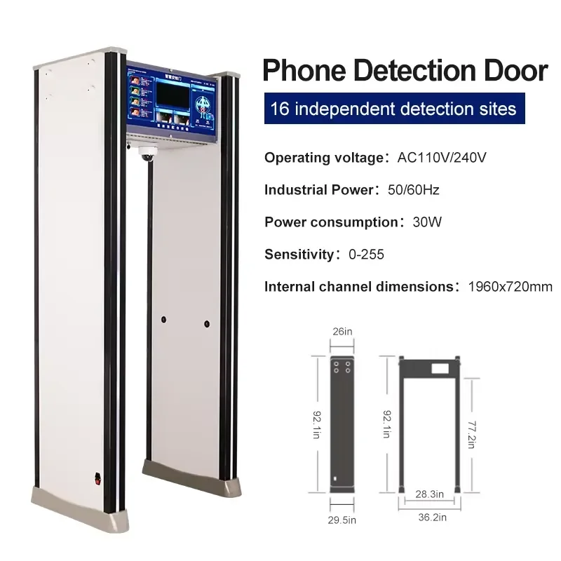 JH-5E Max Smart Security Detector-Fast Phone Scan No False Alerts for High-Speed Inspection in Exam Rooms