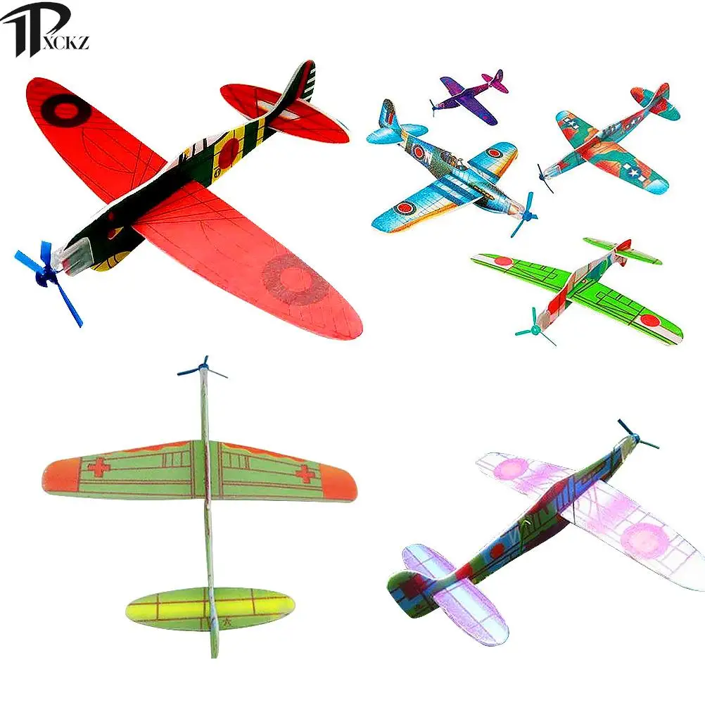 

12Pcs Childrens Flying polystyrene Glider Planes Model Plastic Toys Aeroplane Bag Fillers Kids Party Fantastic Gift