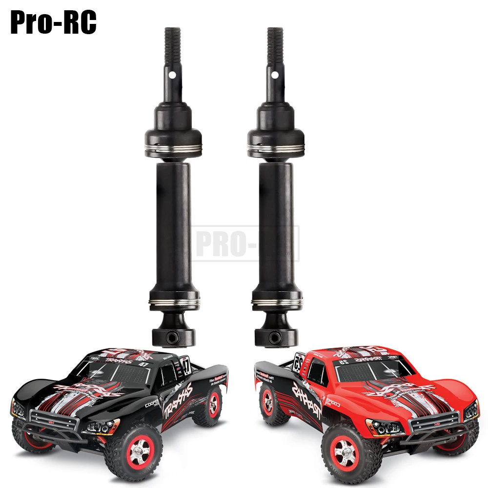 2Pcs #7051 Harden Steel Front Rear CVD Drive Shafts Driveshaft Replace Set for RC Car Parts Traxxas 1/16 Mini Slash 70054-1