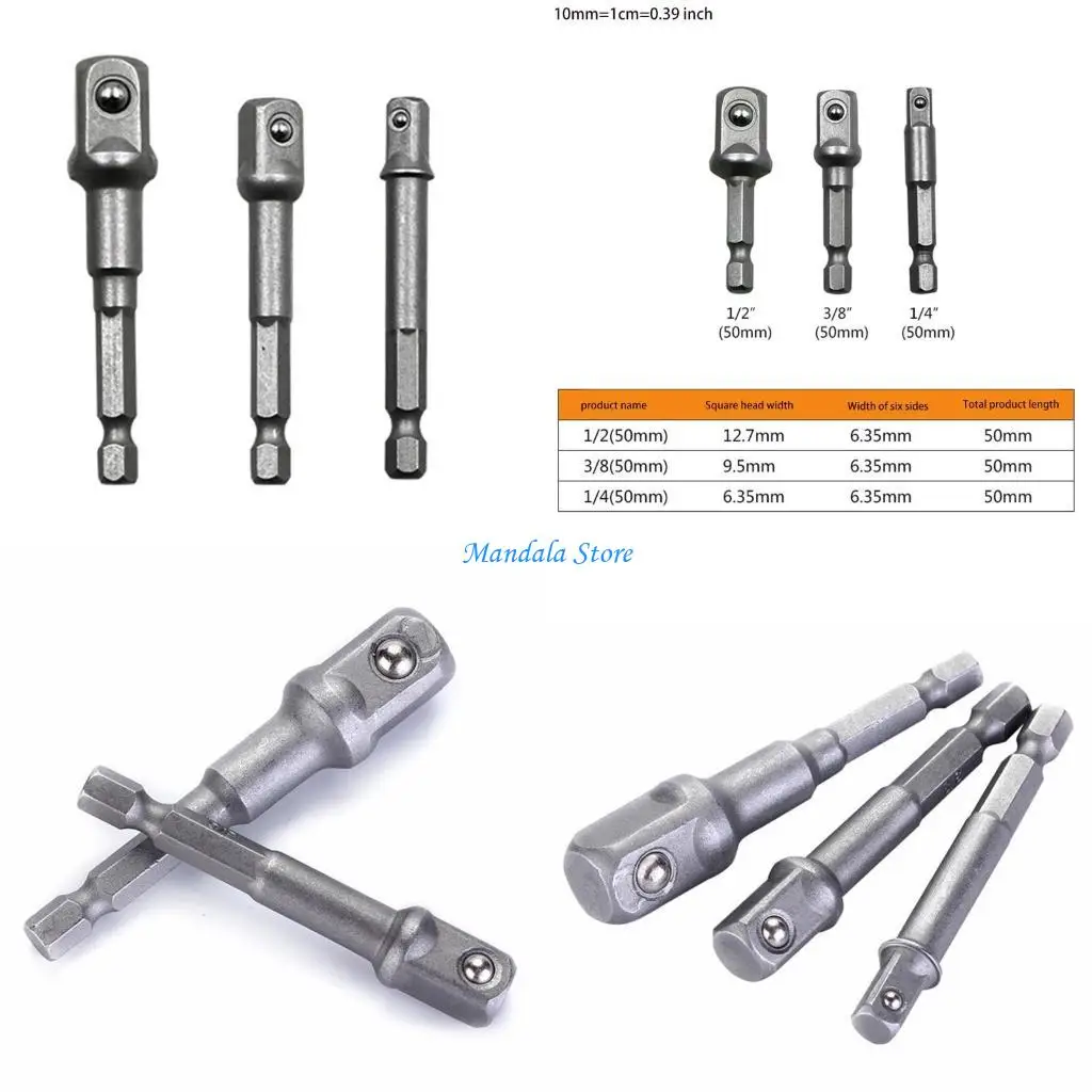 

U2JC Impact Driver Socket Adapter Greater Bearing Capacity Suitable for Screwdriver