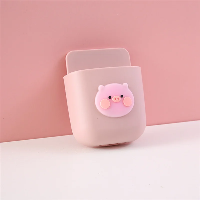 【Superdeals】 lindo estante de almacenamiento organizador de escritorio portalápices autoadhesivo soporte de papelería Control remoto TV soporte para teléfono móvil