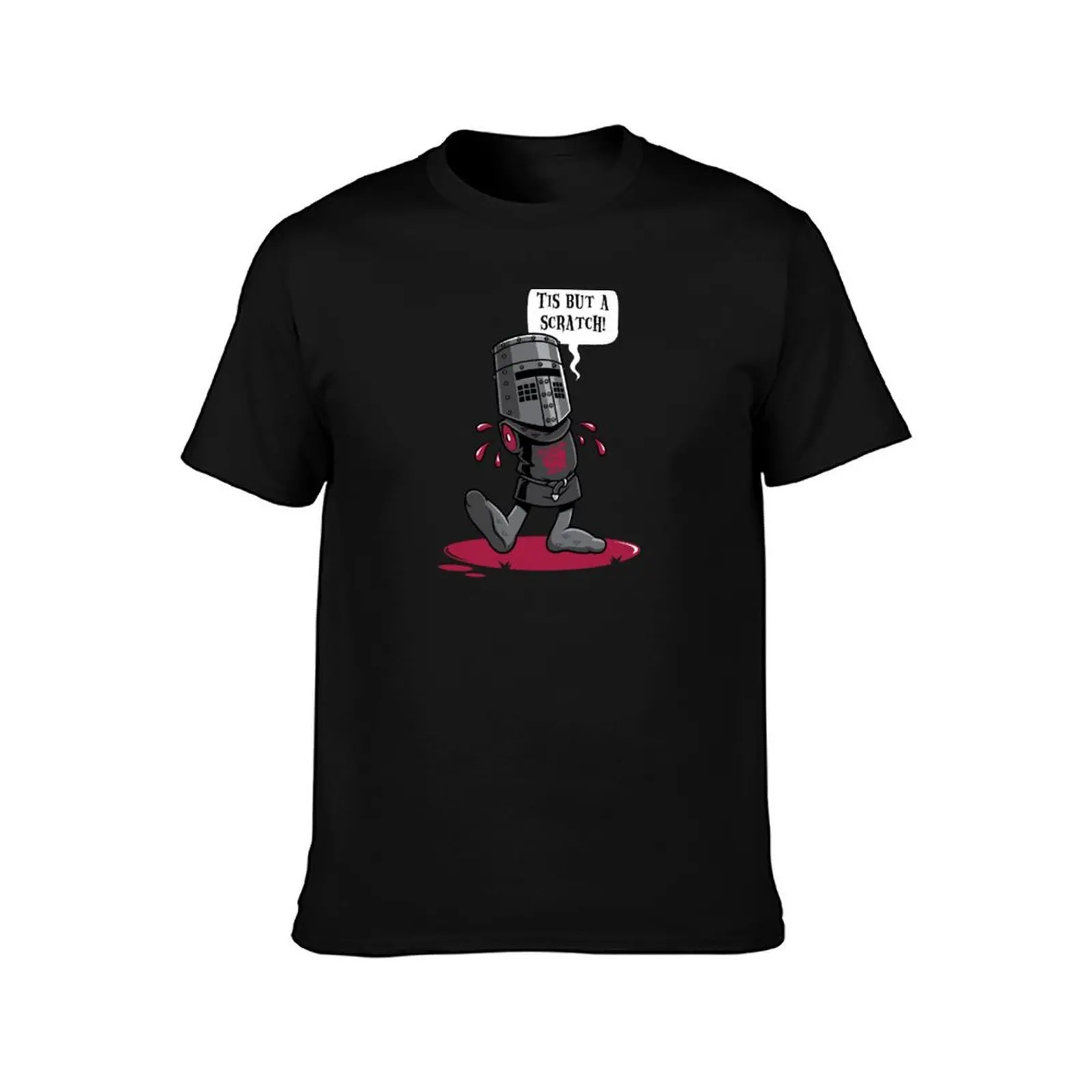 A Vintage Flesh Wound T-Shirt Basic Breathable Solid Color T-Shirt