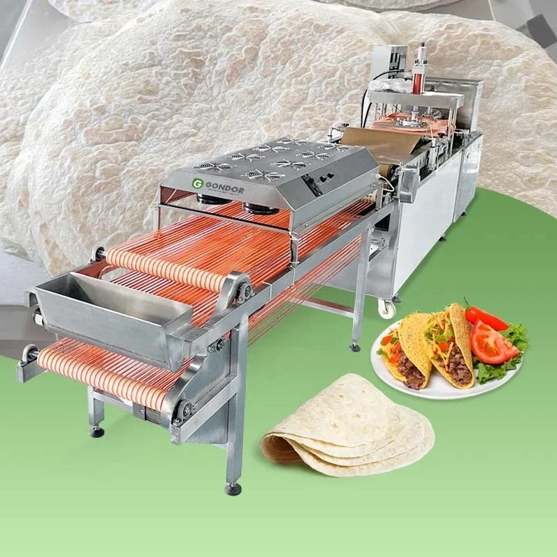 Fully Automatic Corn Maquina Para Hacer Tortilla Bread Production Line Industry Taco Wrap Make Machine