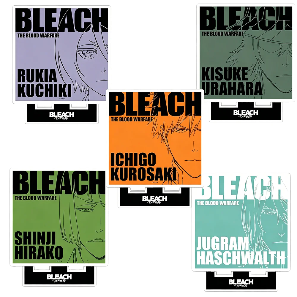 Bleach Thousand Year Blood War Record Jacket Style 15CM Double Sided Acrylic Stand Keychain 2026 New Anime Stand Gift For Fans