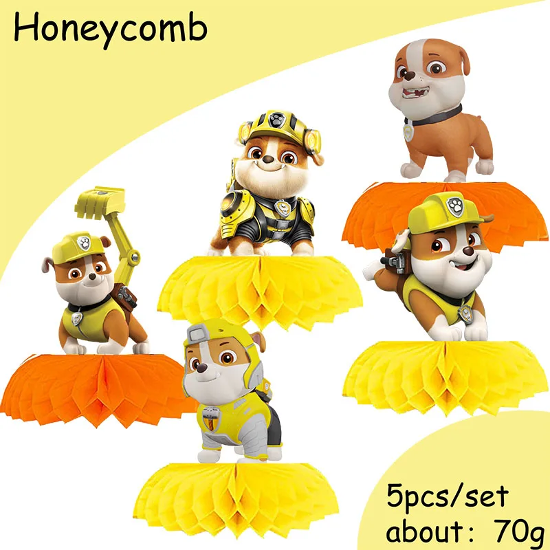 PAW PATROL Cartoon Birthday Party Plate Cups banner Decorations Paw Patrol Rubble Theme Baby Shower Kids Birthday Party Supplies