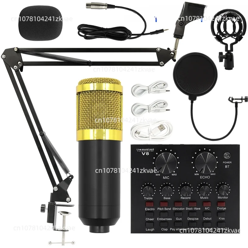 

V8S English Version Plus BM800 Microphone Live Broadcast Equipment Kit