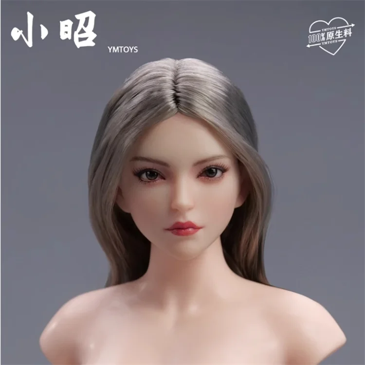 

В наличии YMTOYS YMT106 1/6 Женский стиль Девушка Голова Лепка Резьба Красивая модель Подходит для 12-дюймовой PH Фигурка Игрушки для тела