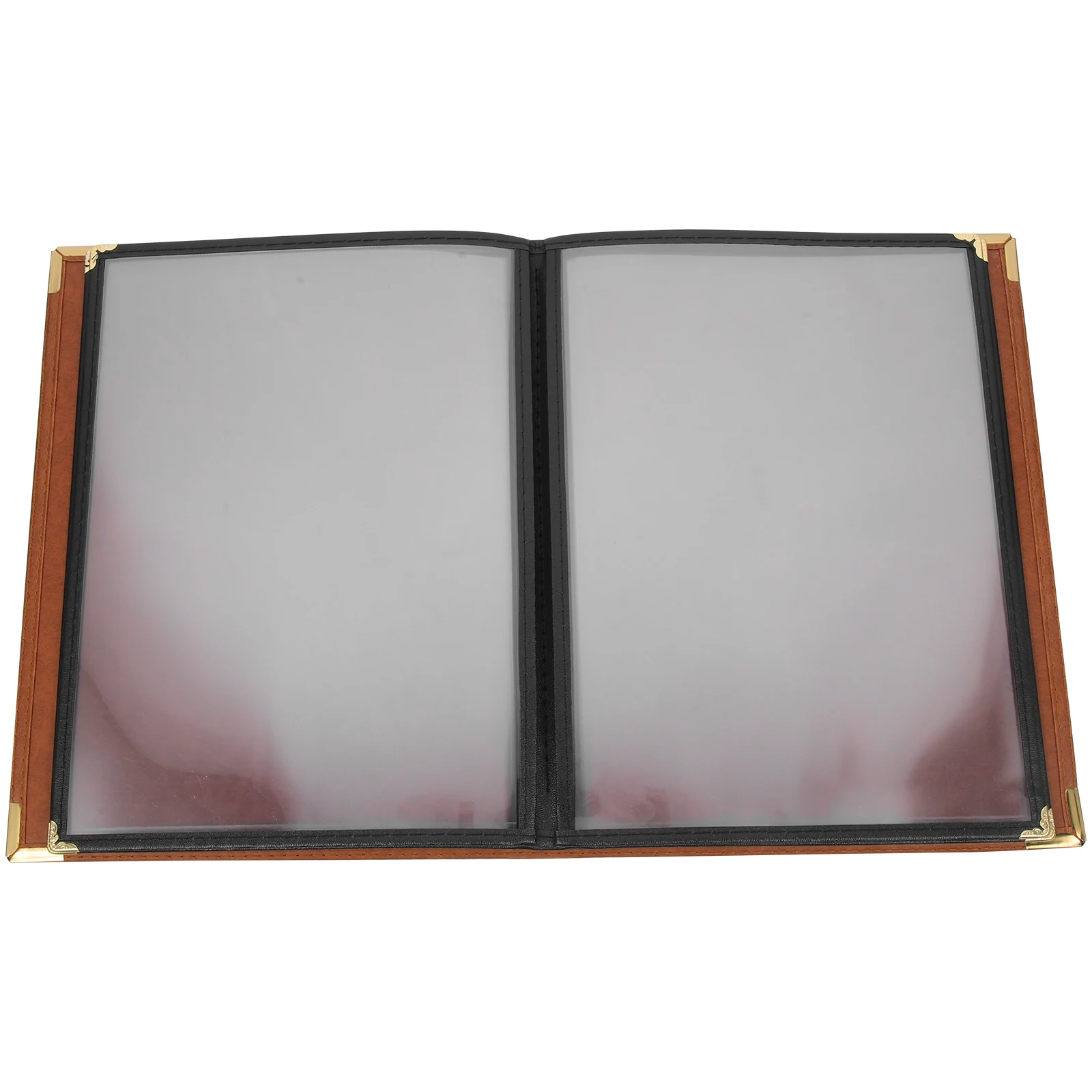 

PVC Clear Menu Covers Recipe Book Binder for Restaurant Hotel Bar Supply High Quality Transparent Sleek Design