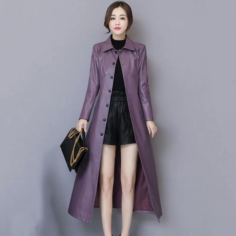 New Women Sheepskin Coat Autumn Winter 2024 Fashion Keep Warm Long Jacket Thicken Sheep Leather Coat Suede Outerwear Female