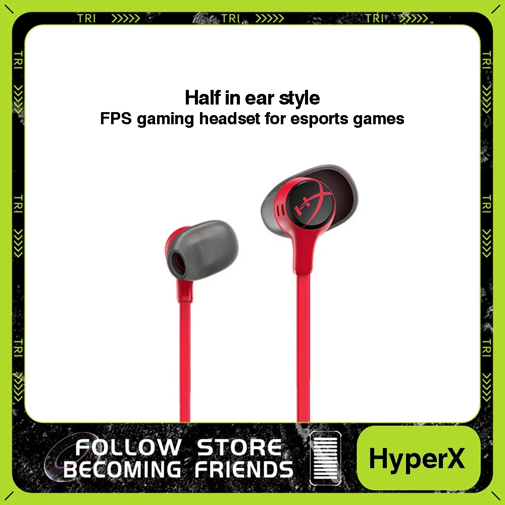 HyperX Cloud Earbuds II 2 Gaming Earphone With Mic Immersive Wired In-game Audio In-Ear Headphone For Phone PS4 PS5 Xbox Series