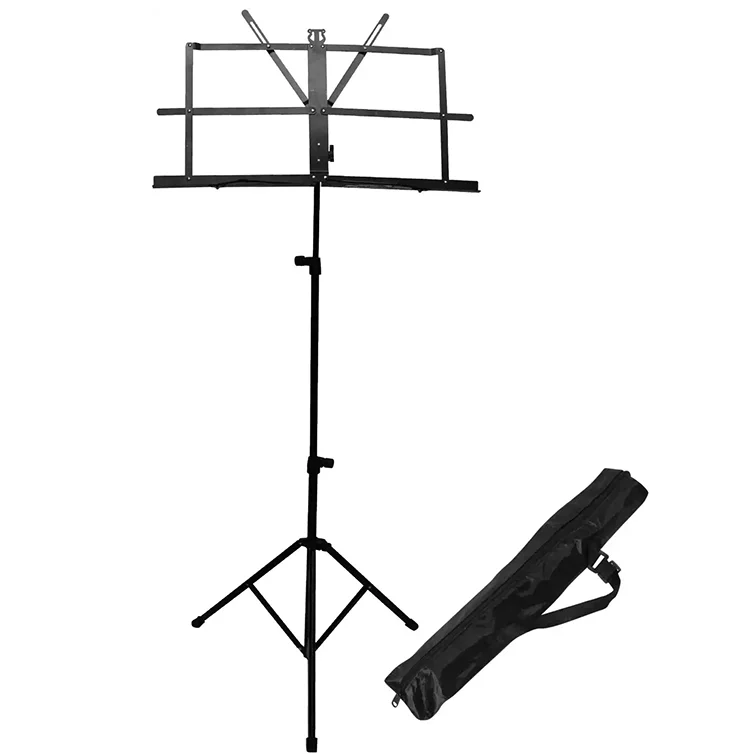 High Quality Wholesale Price Portable Outdoor Music Book Stand Bundle with Bag Adjustable Sheet Music Stands