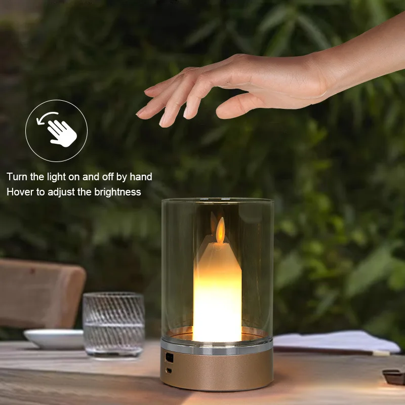 Atmosfera inteligente à luz de velas pir sensor movimento digitalização manual led night light carregamento usb decoração interruptor automático