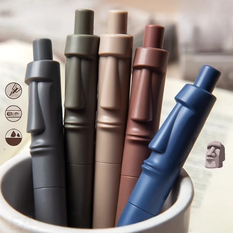 

5 шт. гелевая ручка, ручка с пасхальным камнем, карманная ручка, черная ручка большой емкости, нейтральная ручка 0,5 мм, школьный офисный инструмент для письма