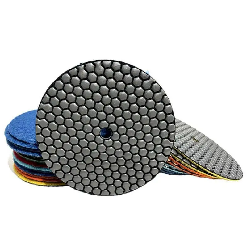 7 Inch 180mm Diamond Dry Polishing Pad for Granite Concrete Marble Quartz Stone Countertop Grinding Disc Polishing Grinding Pads