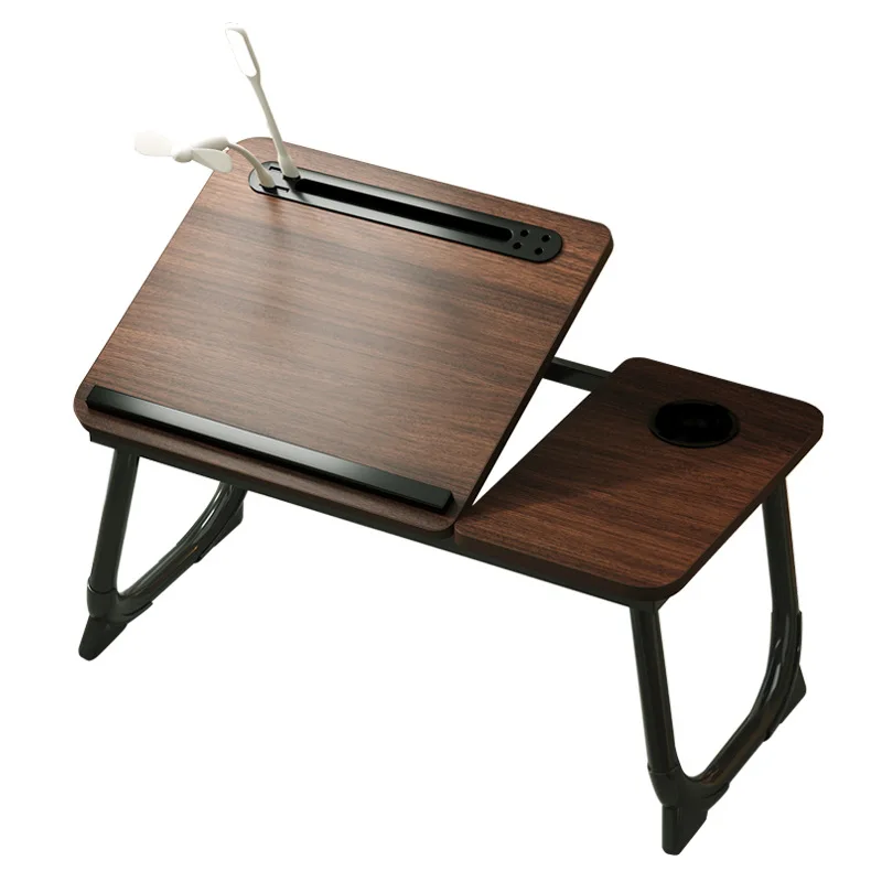 مكتب صغير قابل للطي خمس سرعات تعديل رفع طاولة الدراسة غرفة نوم السرير طاولة حاسوب متعددة الوظائف منفذ USB