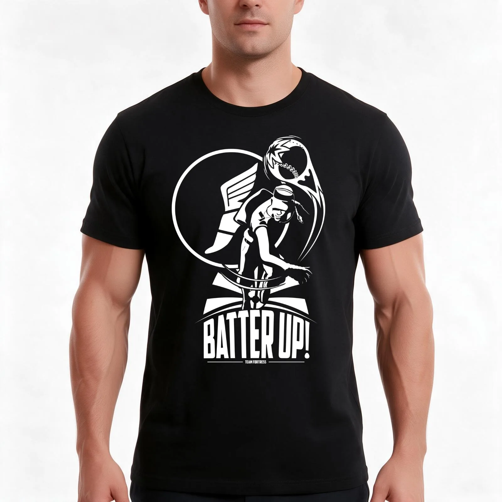 BATTER UP! - TF2 Series #1 T-Shirt Summer Casual Cotton Tee Oversized Streetwear Tops Vintage Graphic Print Unisex Men Women