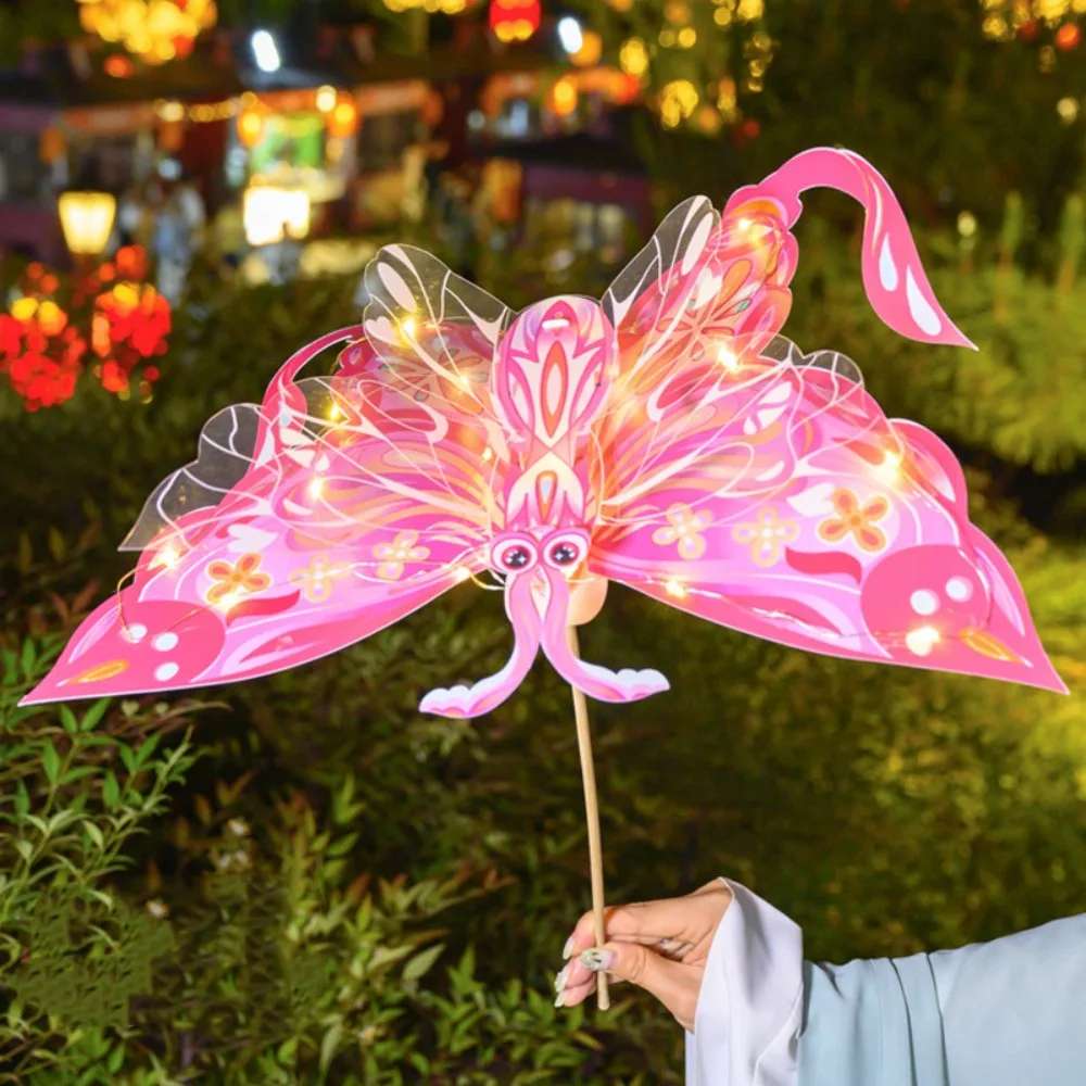 

Handmade Mid-Autumn Festival Lantern DIY DIY Material Bag Paper Handheld Glowing Lantern Chinese Style Dragonfly Shape