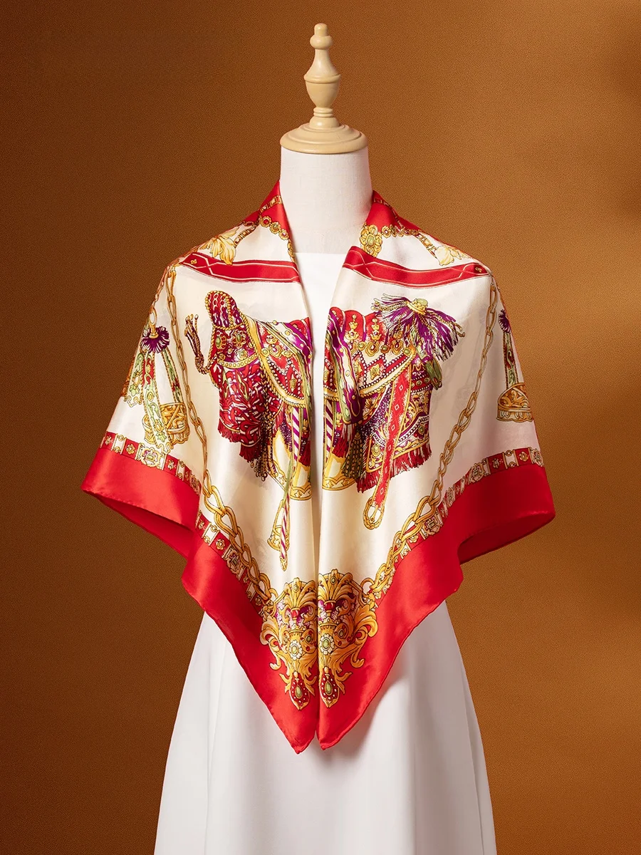 Elegant-foulard-en-soie-pour-femme-nouveau-style-printemps-Ete-grand-carre-motif-drapeau-chale-de-surligne-pour-robe-doux-et-confortable-cadeau-pour-maman