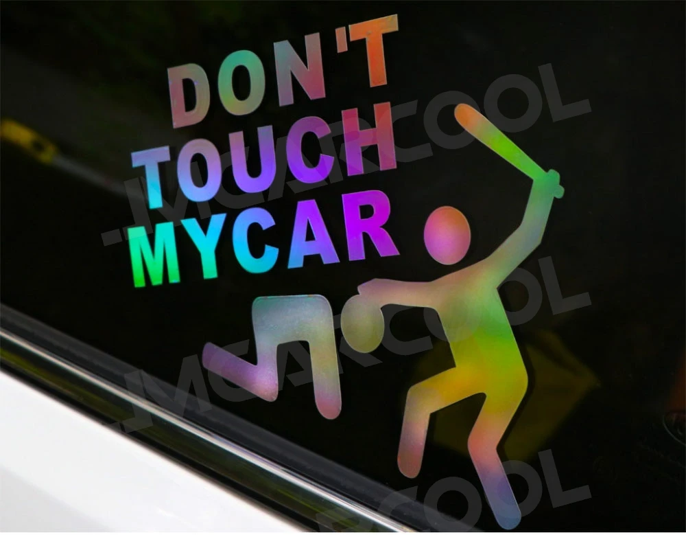 Funny Car Sticker DONT TOUCH MY CAR Decals Stickers Creative Auto Decal Exterior Decoration Car Window Stickers Accessories Trim