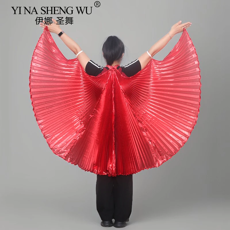 Belly Dance Wing Symphony Yarn Cloak Hand Hook Wings Adult's Dance Performance Props White Transparent Color Hanging Neck Wings
