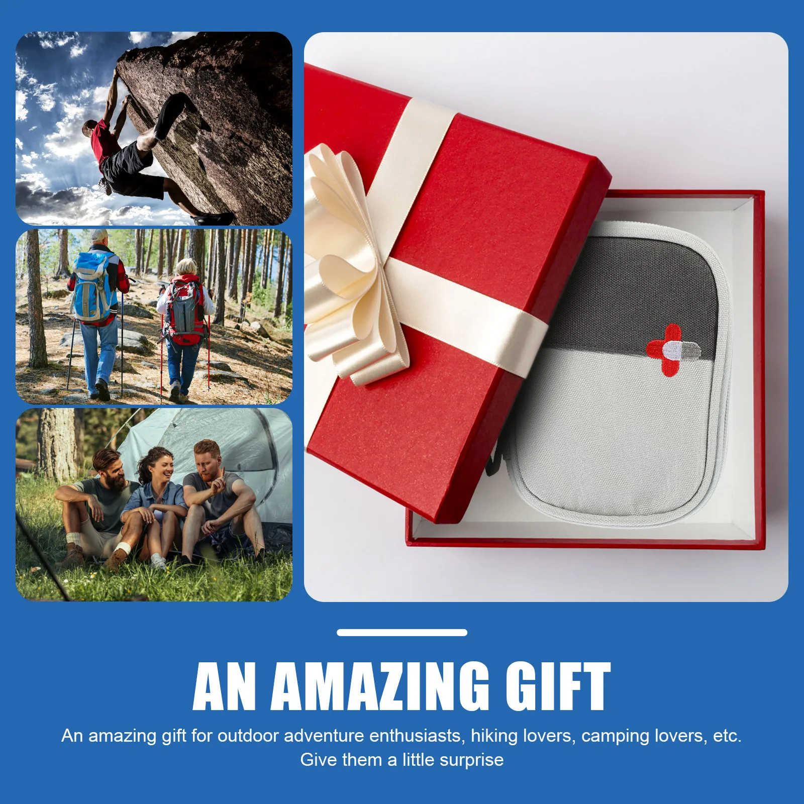 

Portable First Aid Bag Handheld Oxford Cloth Medicine Pouch Household Travel Nursing Storage Sundries Organizer