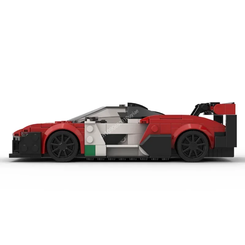 MOC 2020 McLarened Senna GTR Sports Car Speed Champion Racer Building Blocks Brick Creative Garage Boys Toys Christmas Gifts