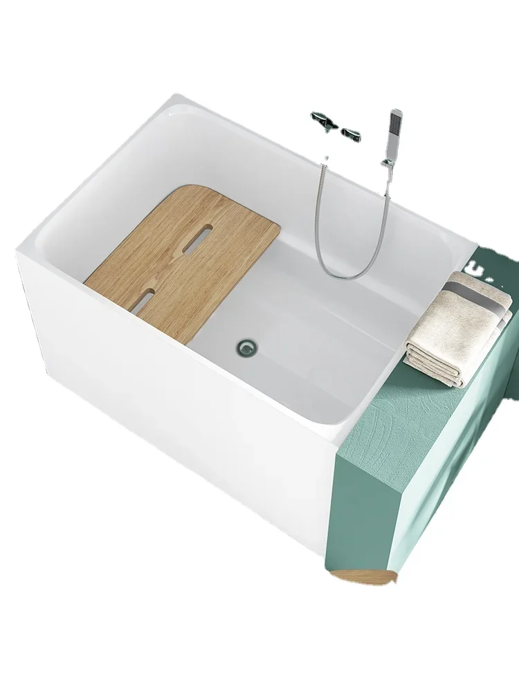 Bathtub Small Unit Independent Mini Japanese Small Deepening Bath Acrylic Adult Home Sitting Small Bathtub
