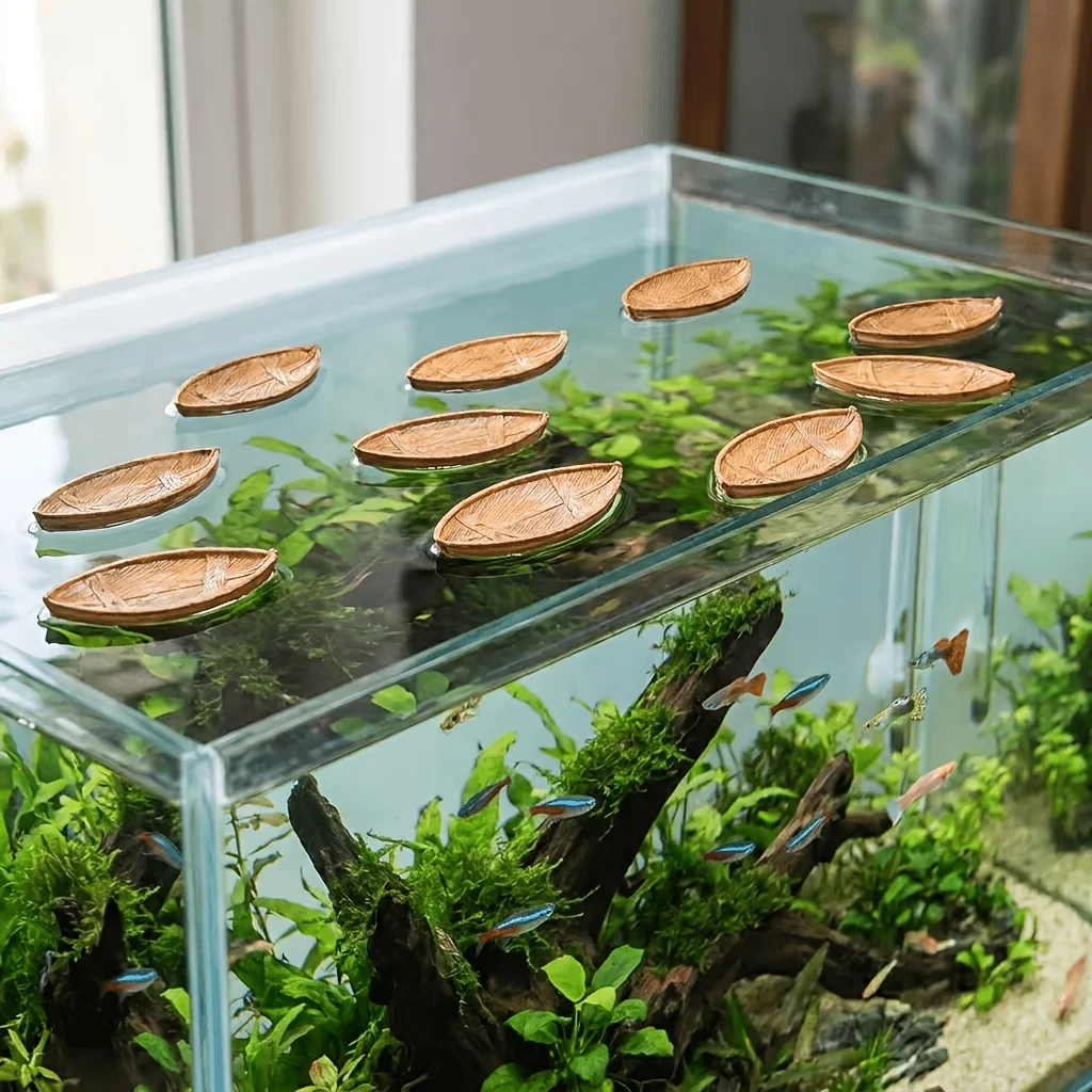5 Stück Harz-Mini-Boote, schwimmende Aquarium-Dekorationen, Miniatur-Schiff-Ornamente für Fischbecken, Feengarten, Mikrolandschafts-Dekorationen – Detail 1