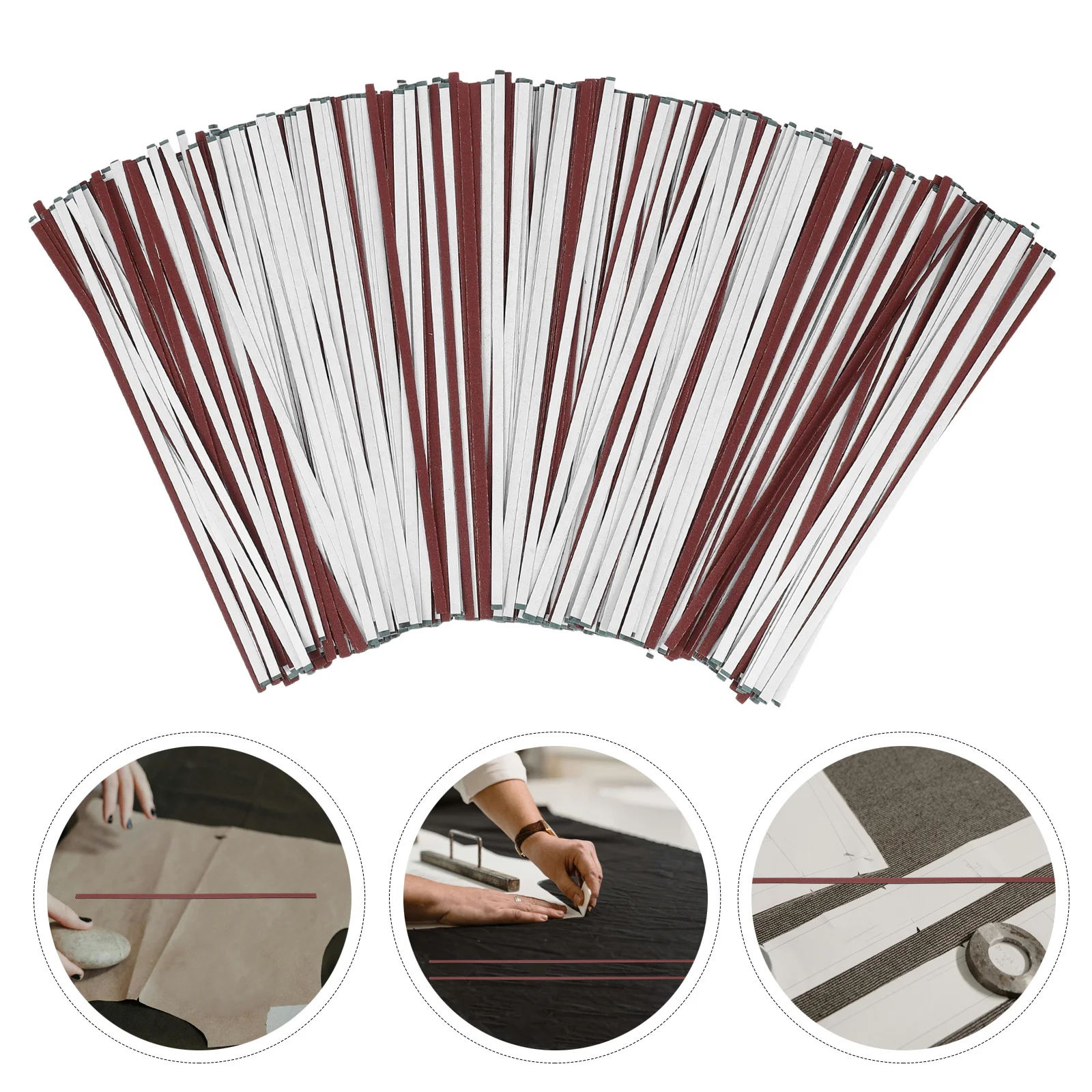 

1000 шт. клейкие шлифовальные полоски с мелкой зернистостью, самоклеящиеся противоскользящие для пошив, резки, деревообработки, шлифовки, полировки