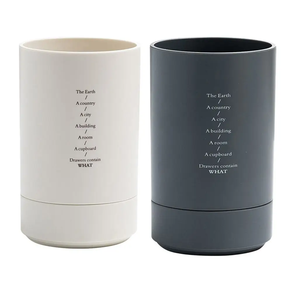 Creative Pen Holder Detachable Durable Desktop Storage Box Double Layered Large Capacity Makeup Brush Storage Bucket