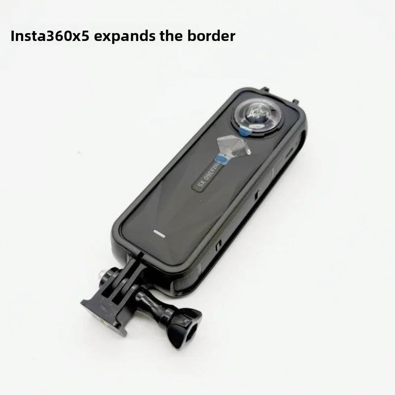 Casing Pelindung Plastik Insta360 X5 dengan Cold Shoe Mount untuk Perlindungan Ekspansi Kamera Aksi 360